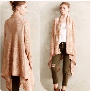 Anthropologie Moth GeometricCotton Cardigan Sweaters Small